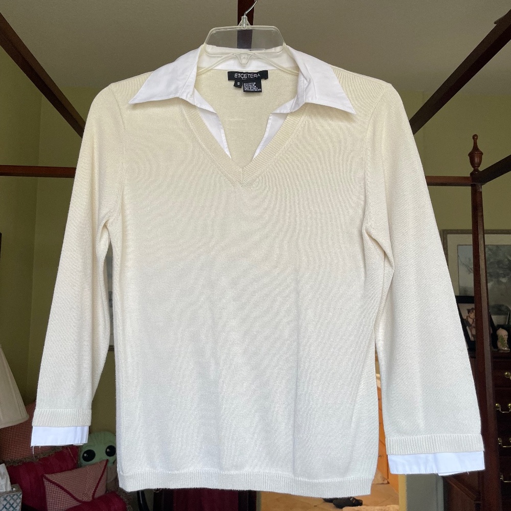 ETCETERA sweater/blouse, size small